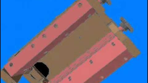 autocad 3D animation cutter assembly