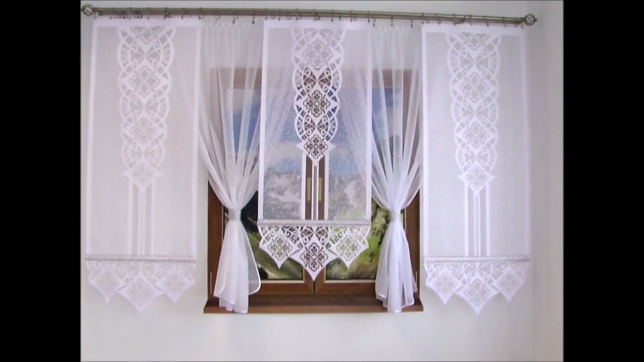 Klaudia 14 Komplet firan 60x140 cm - 1 szt, 60x160 cm - 2 szt, firana 145x160 cm - 2 szt