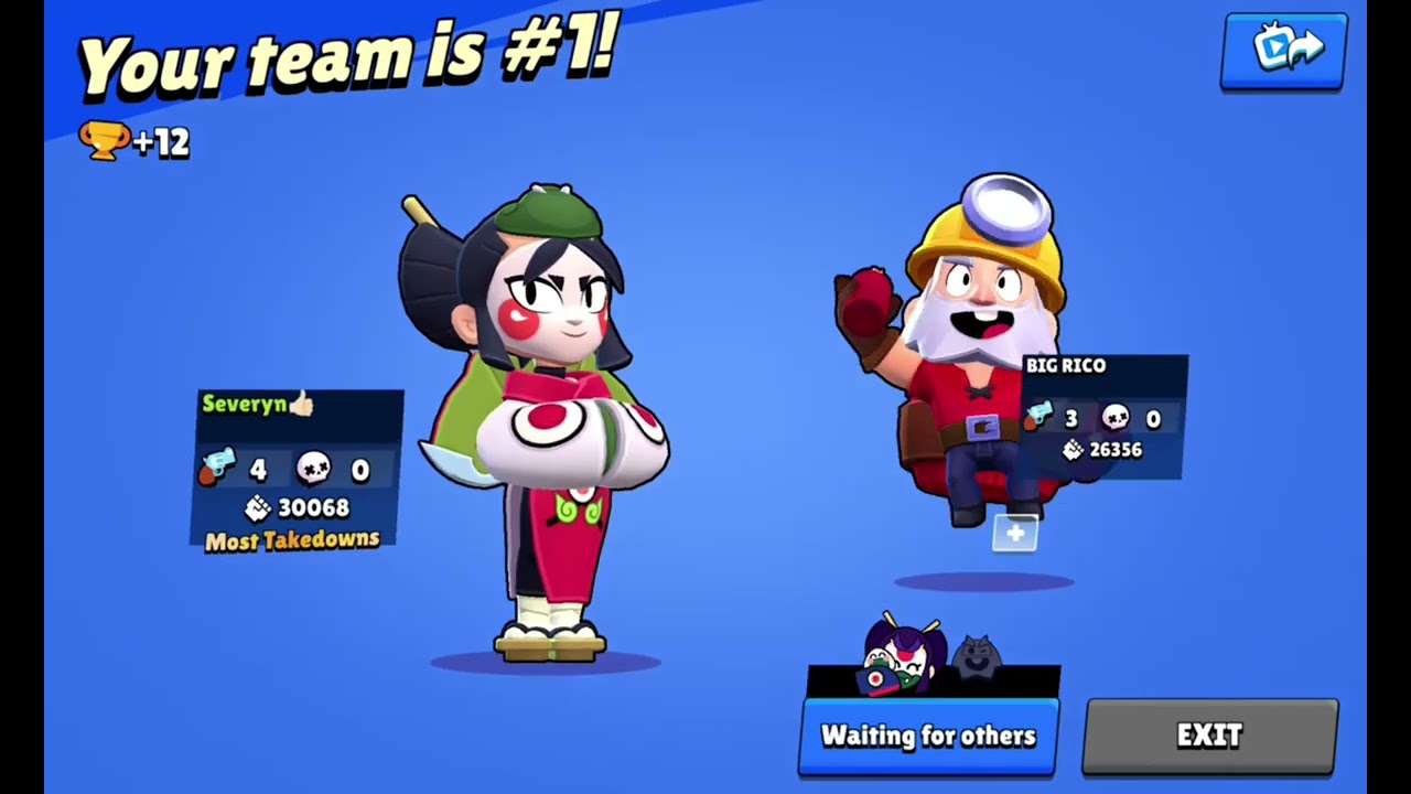 Я апаюсь з своїм другом в Brawl Stars