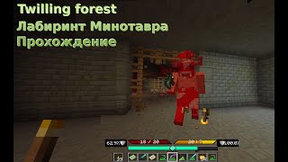 Лабиринт Минотавра. Прохождение. Секретные сундуки. Босс Минотавр. Twilling  forest. Minecraft 1.17.1 - YouTube