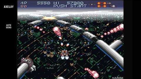 Axelay / opening intro & auto demo / SNES 1992