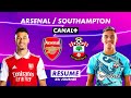 Le rsum de arsenal  southampton  premier league 202223 32me journe