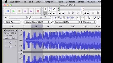 Audio editing 1: Introduction to Audacity