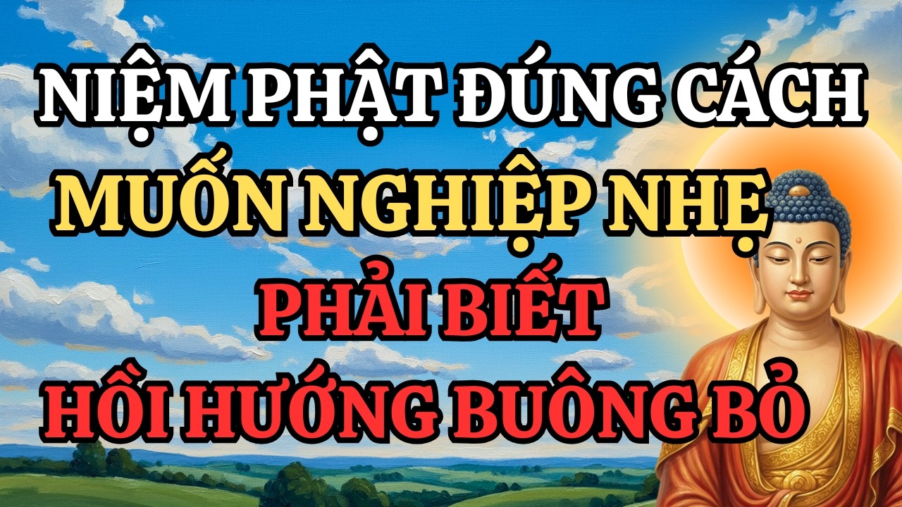 Niệm Phật Đúng Cách Muốn Nghiệp Nhẹ Phải Biết Hồi Hướng Và Buông Bỏ –  Ai Cũng Nên Biết