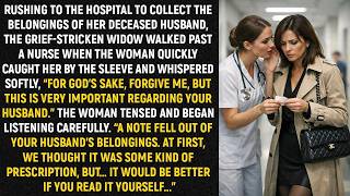 Celebrity Rushing to the hospital to collect the belongings of her deceased husband, the grief-stricken... Wealth