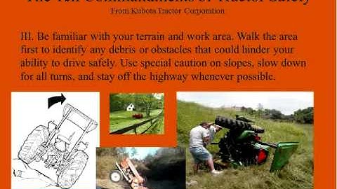 Introduction to Tractor and Machine Safety