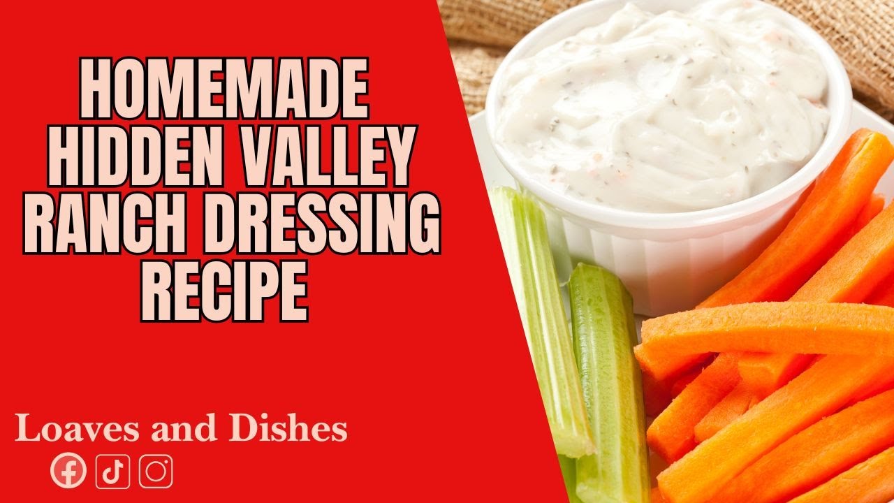 🥗 Homemade Hidden Valley Ranch Dressing Recipe Easy DIY Salad