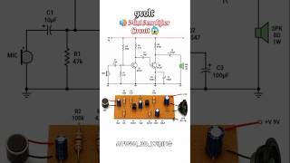 “🔊 Mini Amplifier Circuit 😱 9V se Powerful Sound! (BC547 DIY)”#shorts #miniamplifier