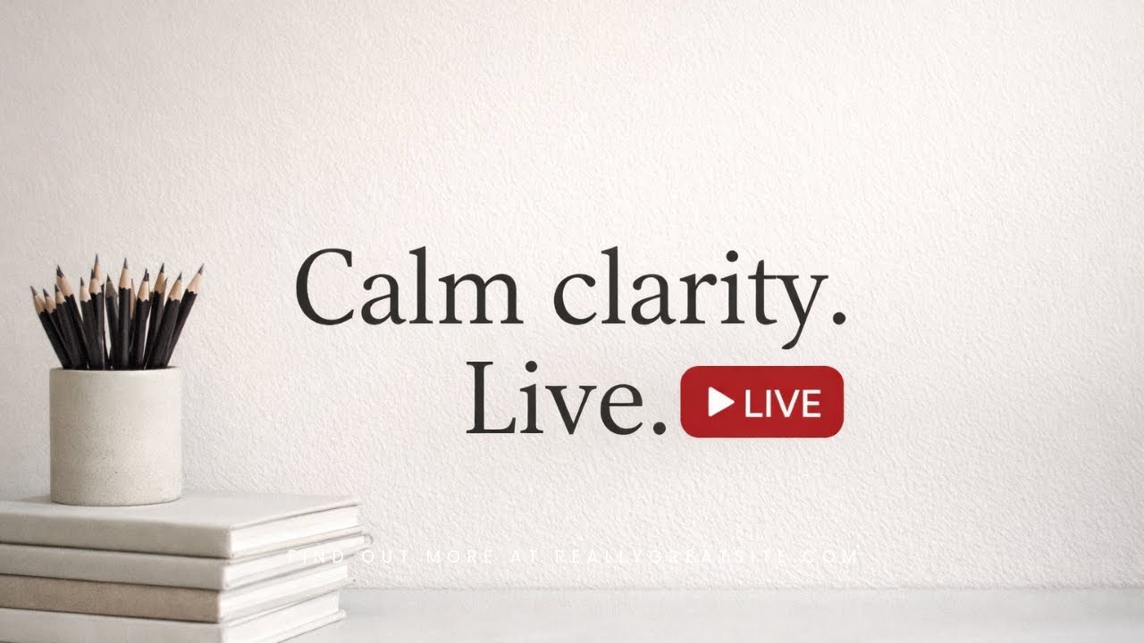 Calm clarity for building without pressure