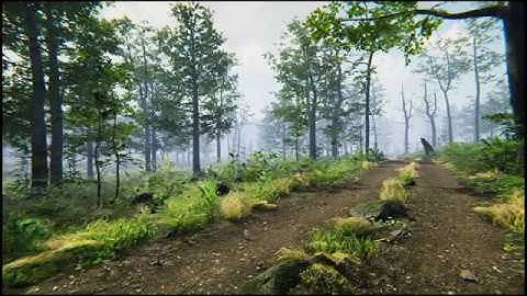 Speed Level Art - Forest Path Scene - Unity 2019