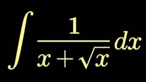 Solve ∫1/(x+√x) dx Using Substitution | 🐢Step-by-Step