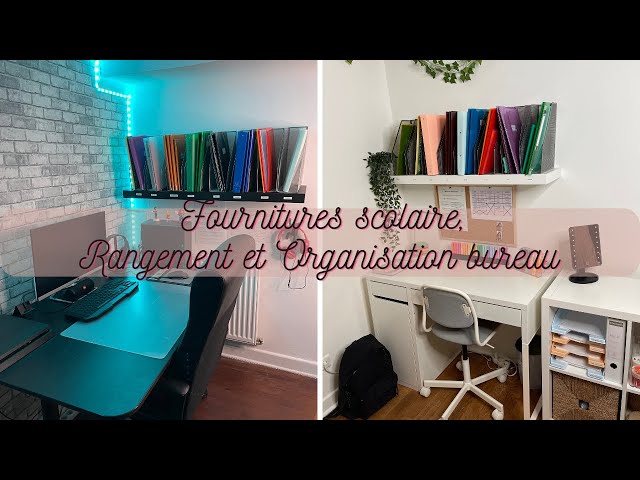 Rangement et Organisation bureau pour collège/lycée. #deskorganisation