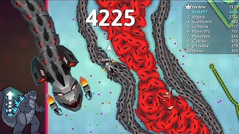 Snake.Io Top 1 Biggest Snake Trapped by Robo Zilla Boss! Epic Snakeio Gameplay