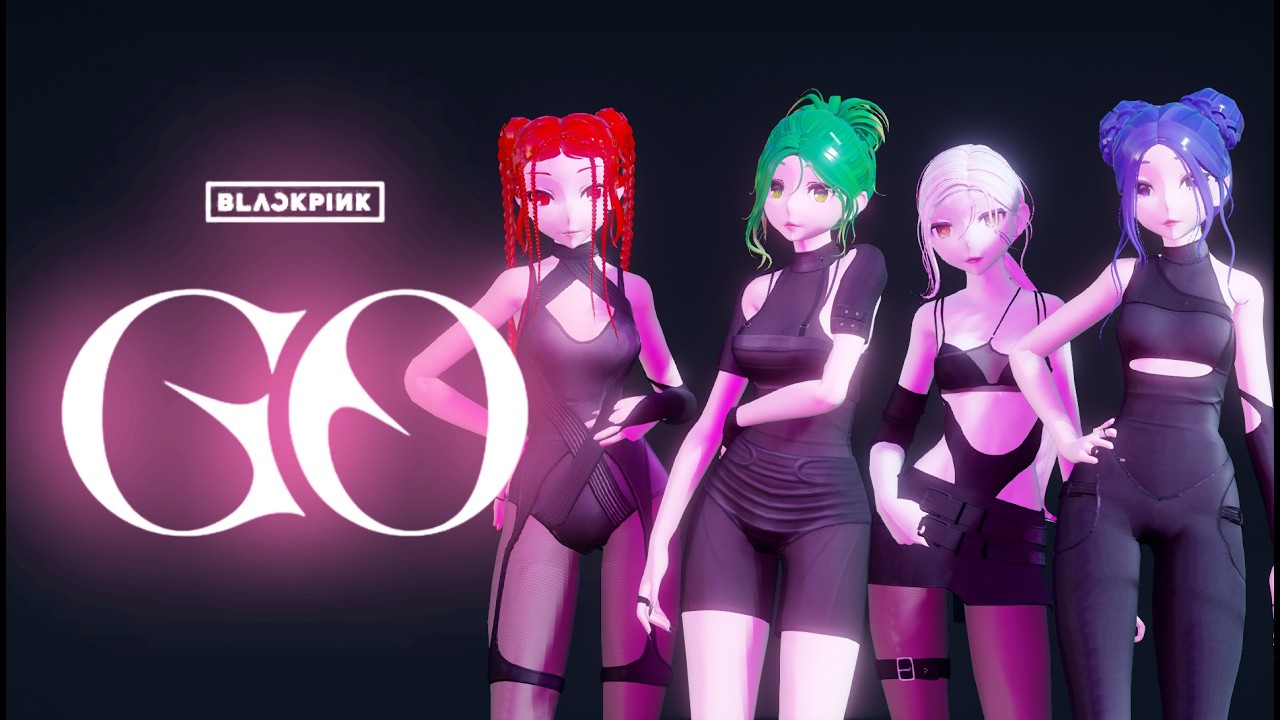 MMD - BLACKPINK { 블랙핑크 } GO [ 4P Motion DL ] ( Fixed Camera ) - YouTube