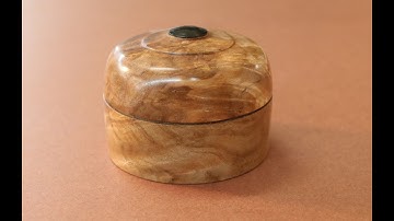 Completing a Rough-Turned Lidded Box:  (1)    Woodturning with Sam angelo