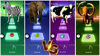 Funny Zebra🆚Funny Elephant🆚Funny Cow🆚Funny Mammoth⚡Who Is Best?🎶🎮#coffindance #tileshop