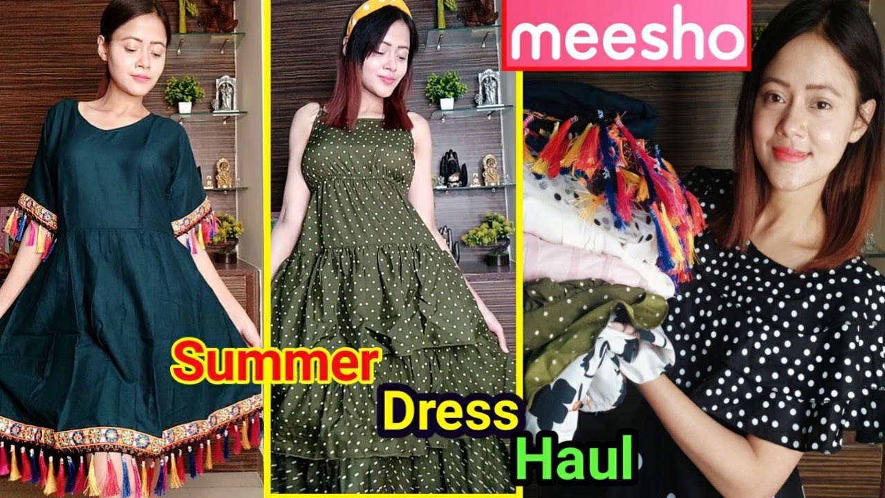 Meesho Summer Special Dress Haul | Meesho Dress Haul | Meesho One Piece ...