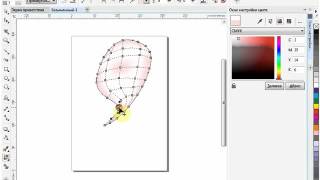 CorelDraw для начинающих. 23. Инструмент Заливка сетки (Gradient Mesh) CorelDraw для начинающих. 23. Инструмент Заливка сетки (Gradient Mesh)