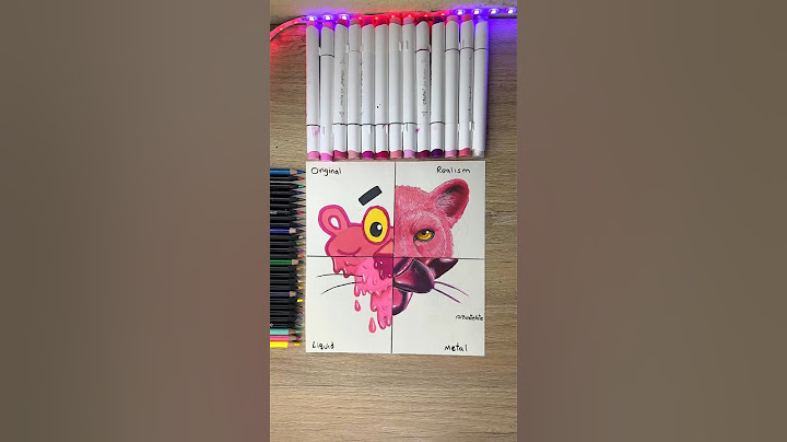Dibujando a la PANTERA ROSA en 4 Estilos 🩷 #drawing #dibujos #art