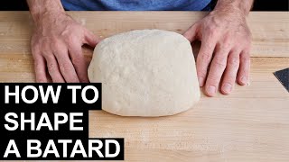 Shaping a batard (slow motion)