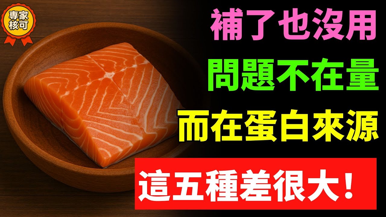 「年紀漸長，蛋白質更不能少」5種適合長輩每天補充的蛋白質來源