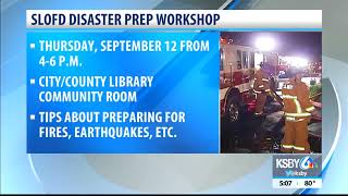 SLO City Fire to hold disaster prep workshop for the public