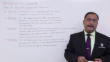 DBMS - ACID Properties of a Transaction