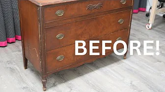 DON'T Ruin a Vintage Dresser! – Strip and Restore Instead! - Thrift Diving