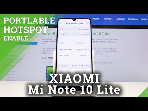 How to Enable Portable Hotspot in Xiaomi Mi Note 10 Lite - Network Sharing Method