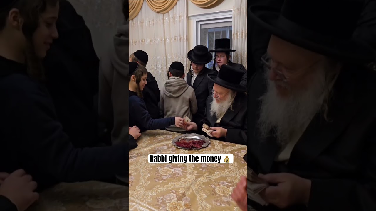 Rabbi giving the money 💰🤠 (Chaim Shapira)