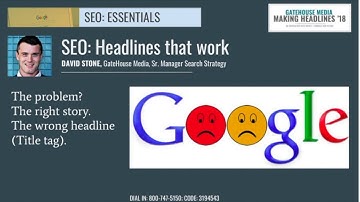 SEO: Essentials (for reporters)