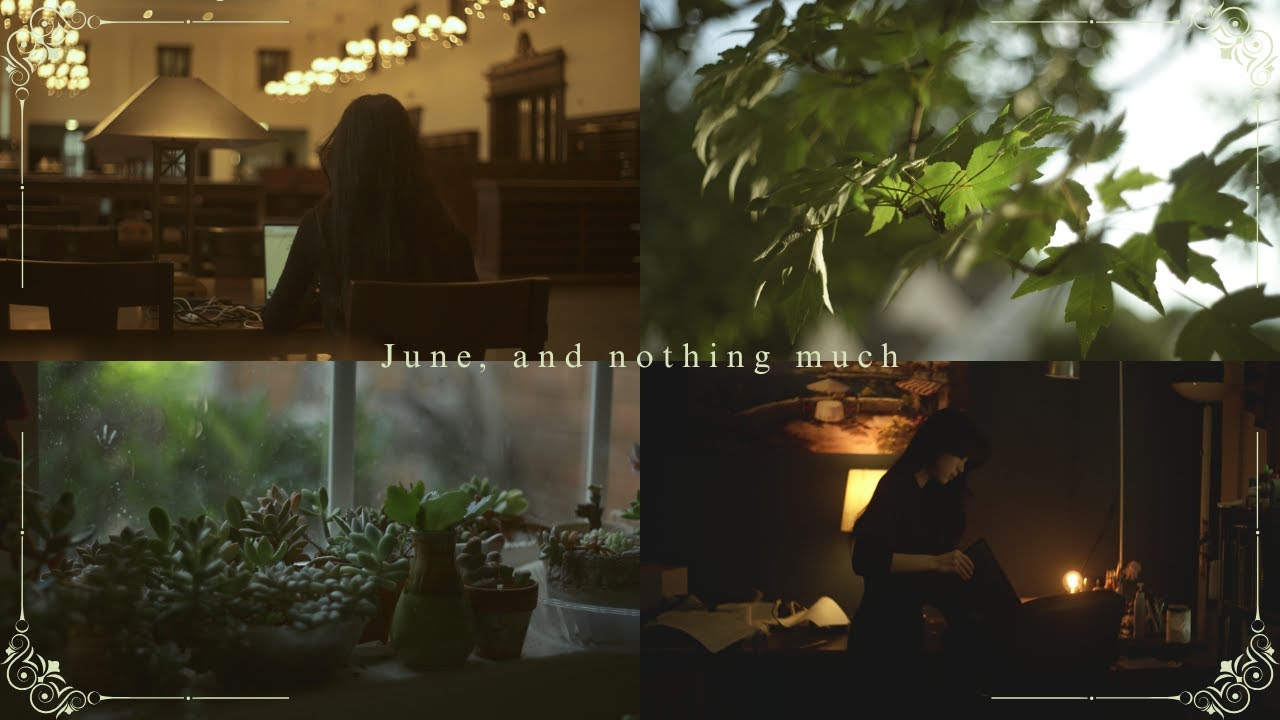 June, and nothing much // cinematic vlog // dark academia - YouTube