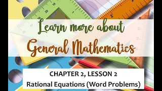 Chapter 2 - Lesson 2.  Rational Equations Problem 1 (Part 4 of 5)