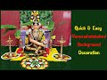 Quick and easy varamahalakshmi saree draping  varamahalakshmi background decoration