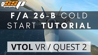 VTOL VR FA26B Cold Start & Pre-Flight Tutorial