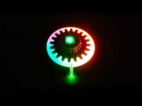 Trinkle driving a prototype clock.