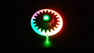 Trinkle driving a prototype clock.