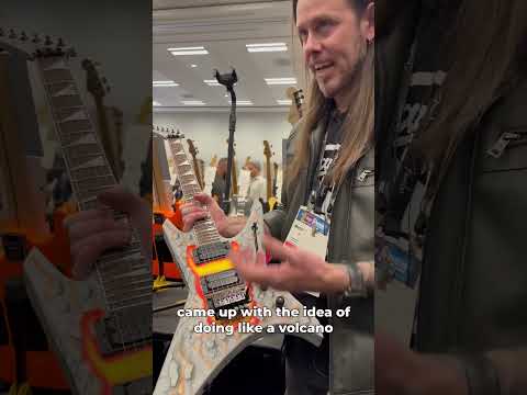 The Jackson Custom Shop Warrior Volcano Masterbuilt by Metal Joe Williams at NAMM 2025