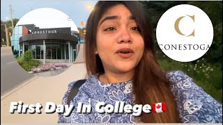 First Day In College🇨🇦 | Sept intake 2023 |Conestoga| Kitchener Doon Campus | #conestoga