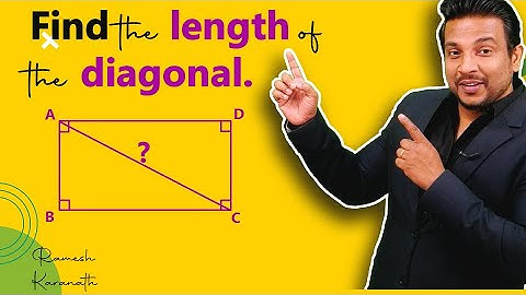 Finding the Diagonal of a Rectangle | Length 16 cm, Area 192 sq cm | Math Problem Solving