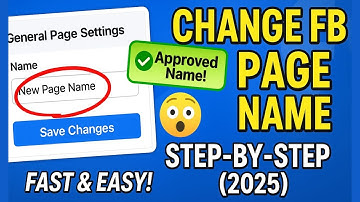 ℹ️ HOW TO CHANGE YOUR FACEBOOK PAGE NAME (2025 STEP-BY-STEP GUIDE!)
