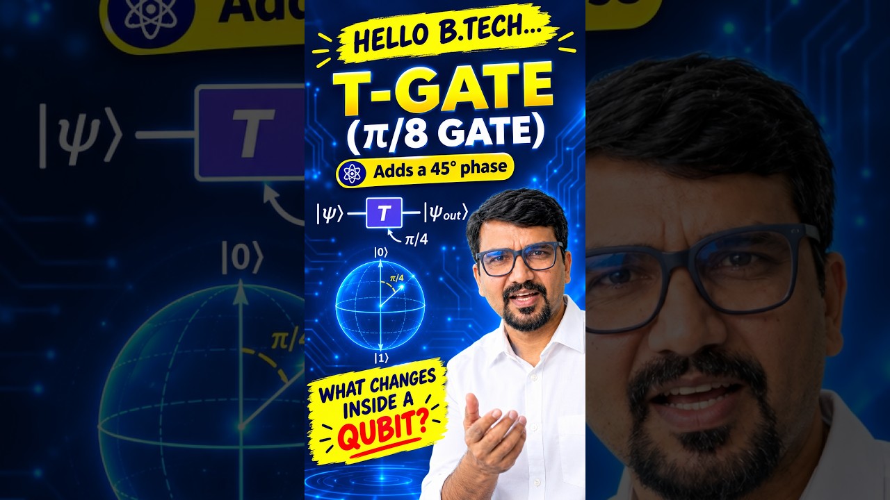 T-Gate or π/8 Gate | Quantum Computing | B.Tech i year Physics|AEP ...