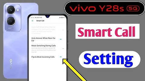 Vivo Y28S 5g me smart call setting kaise kare | How to smart call setting in vivo y28s 5g