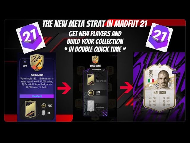 The best meta strat to get *NEW* cards in madfut 21 || gold mine sbc || madfut  21 || pacybits 21 - YouTube