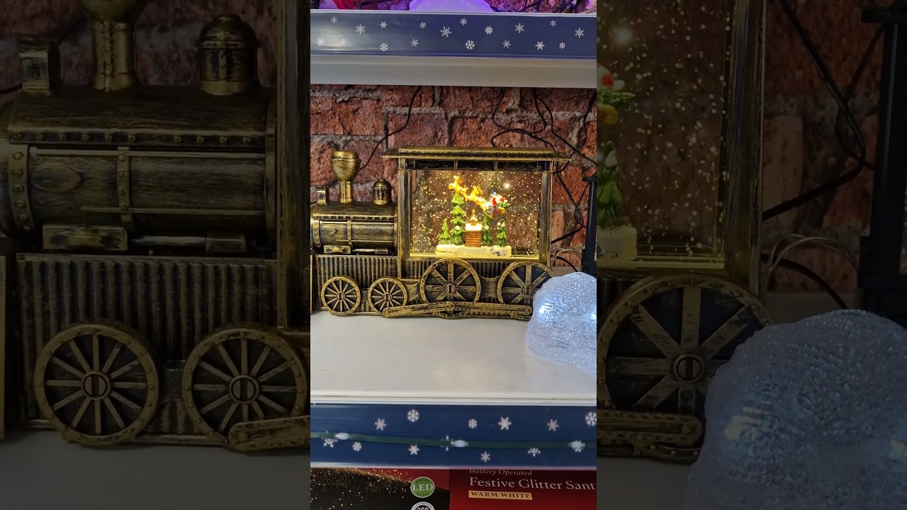 Christmas Collection. Decorations Snow globe Train 🚆