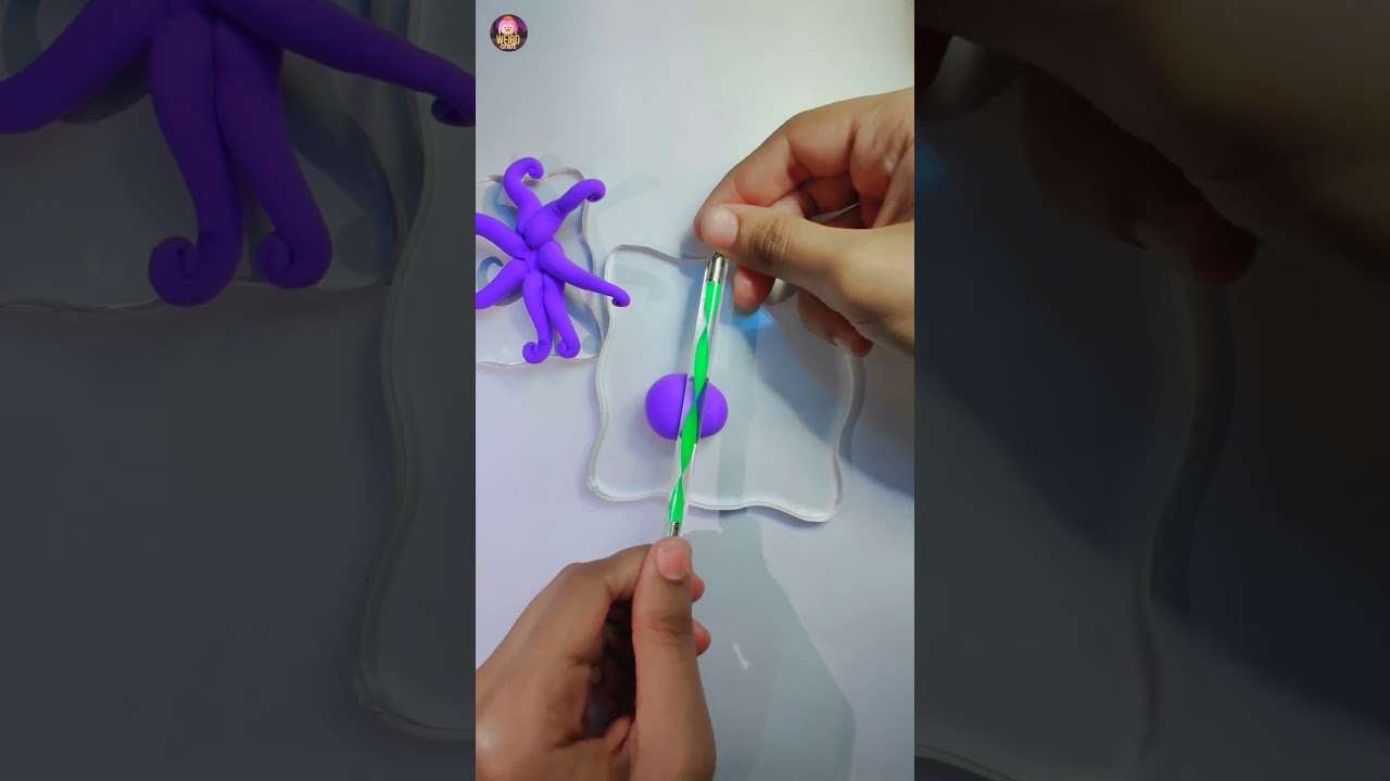 🤌🏼Octopus making with air dry clay| 