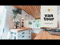 NEW VAN TOUR | Self Converted Promaster to Beautiful Luxurious Tiny Home | Full-Time VAN LIFE