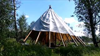 How we build a big tent in short time ;-) (Timelapse)