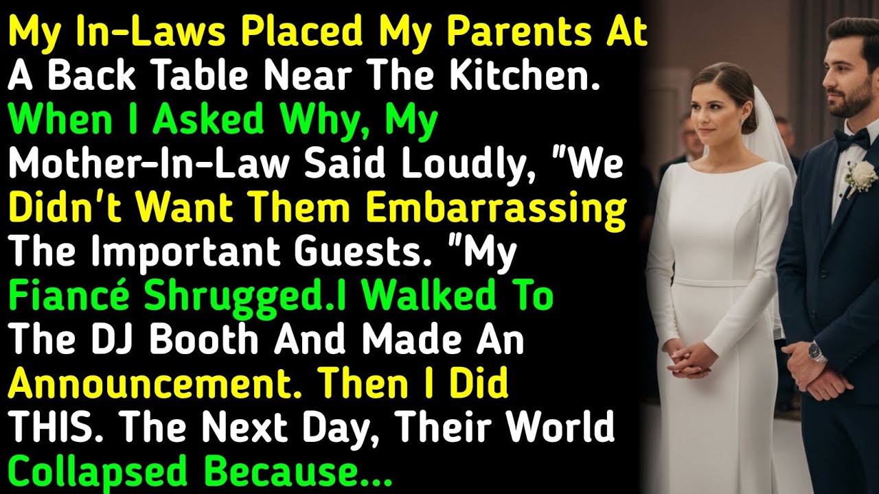 My In-Laws Placed My Parents At A Back Table Near The Kitchen. When I Asked Why, My Mother-I... 