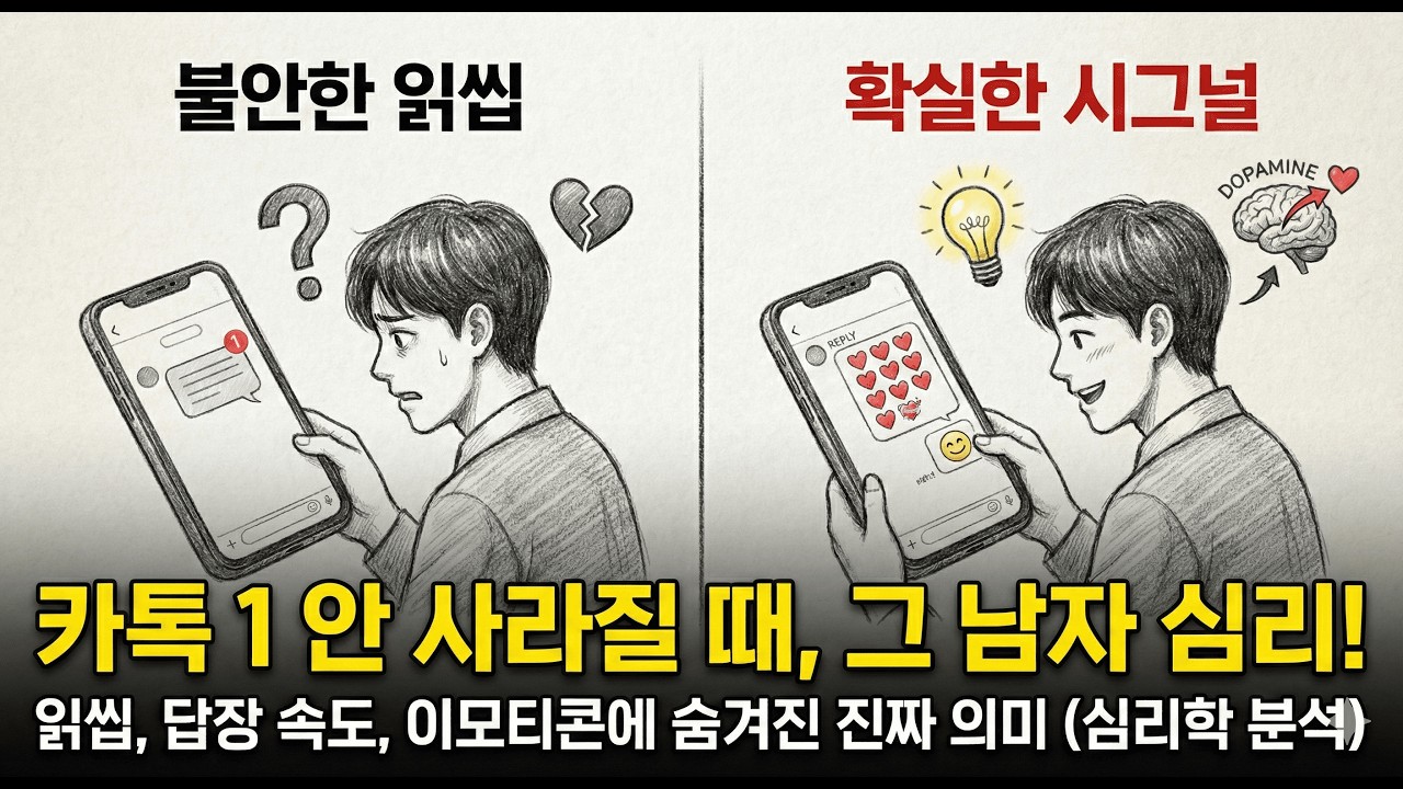 카톡 답장 속도로 호감 확인하는 법|읽씹=관심없음? 진짜 답은 달랐습니다#연애도파민